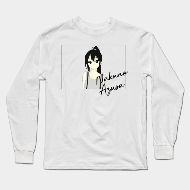 Nakano Azusa Long Sleeve T-Shirt by Shiromaru